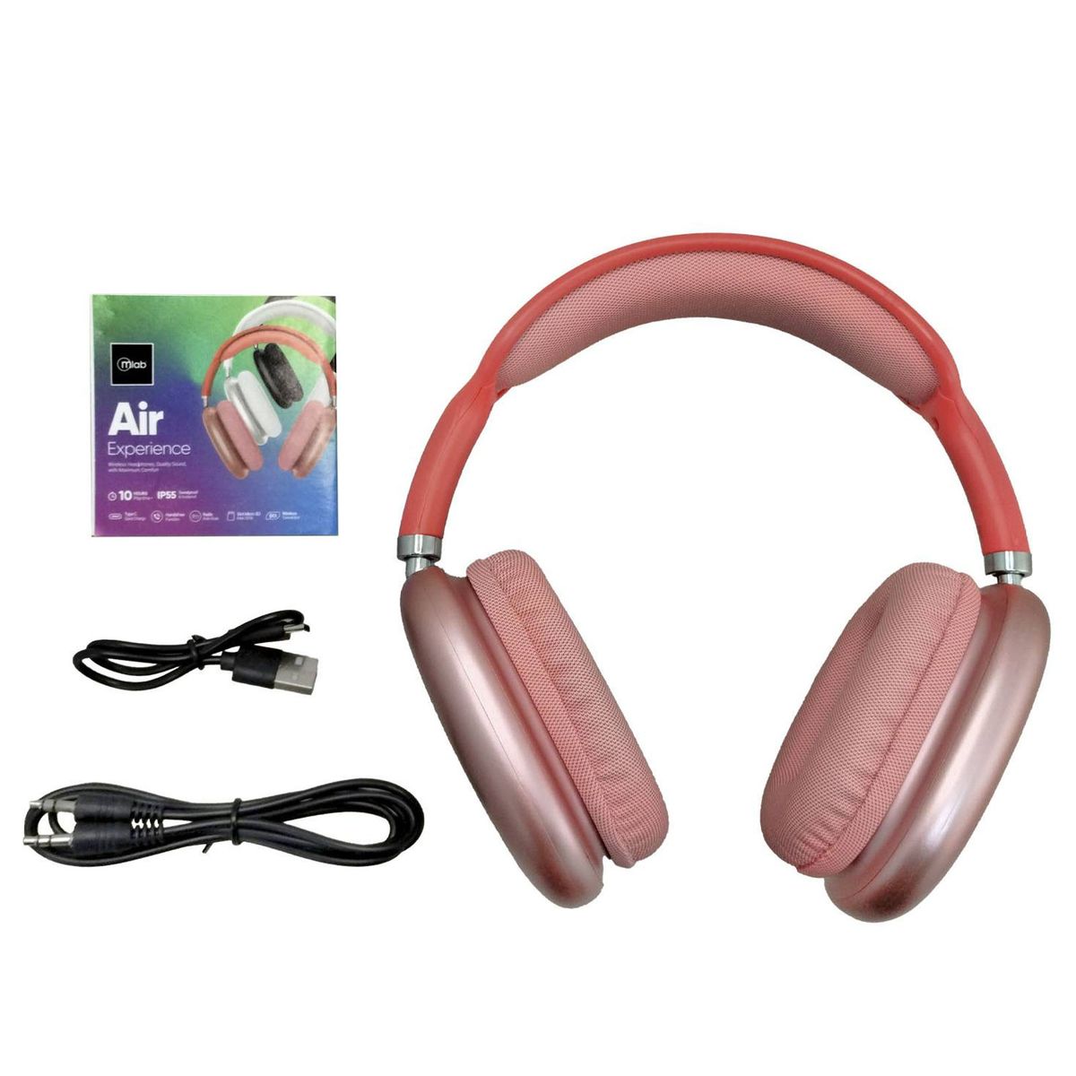 MICROLAB - Audífonos Inalámbrico Bluetooth Mlab Air Experience Rosa