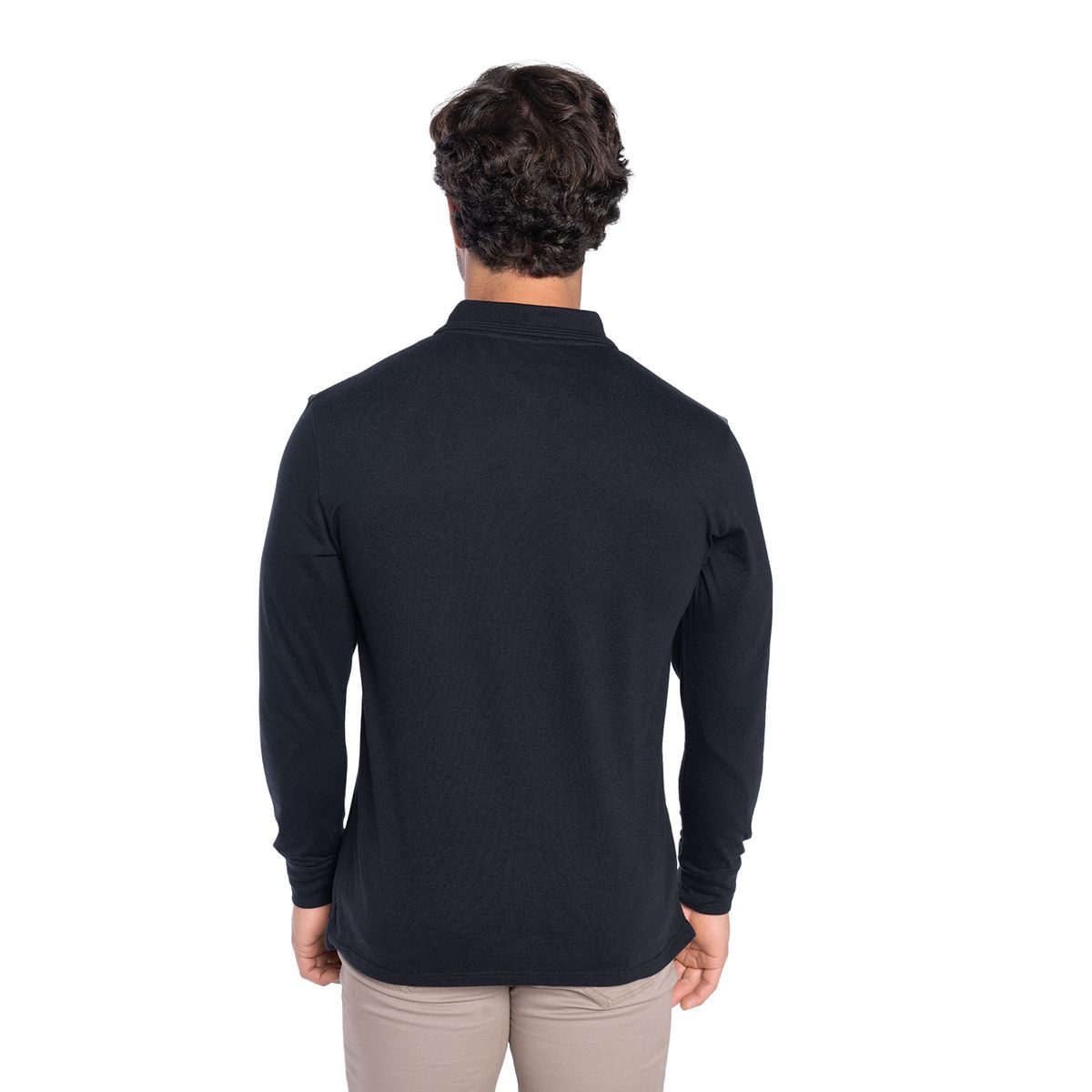 KOTTING - Polera Manga Larga Jersey Cuello Polo Hombre