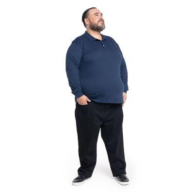 Imagen 2 del producto Polera Manga Larga Jersey Cuello Polo Hombre