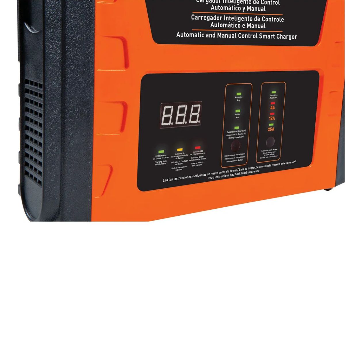 BLACK+DECKER - Cargador de Baterías 4/12 25Amp BLACK+DECKER BC25-B2C