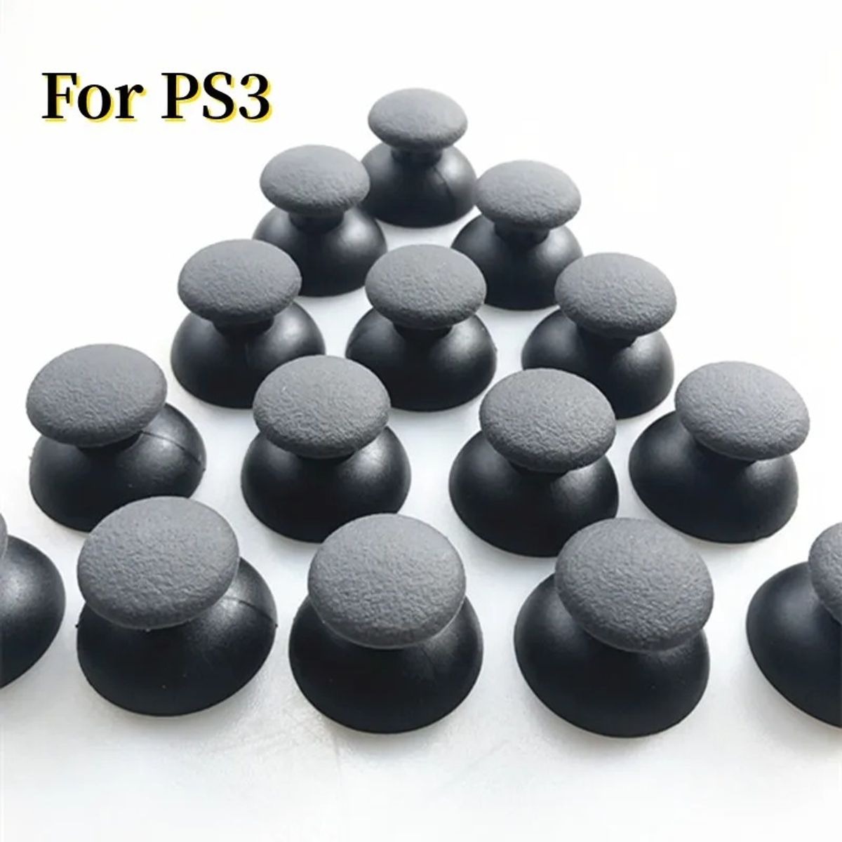 GENERICO - Par Stick Analogos Thumbstick para Playstation 3 Negro