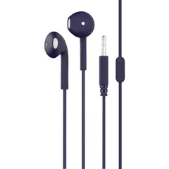 KBOD - Audífonos Con Cable Jack Y Micrófono Para Teléfonos Fon 10019 Azul