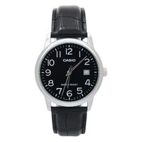 Reloj caballero MTP-V002L-1B cuero negro