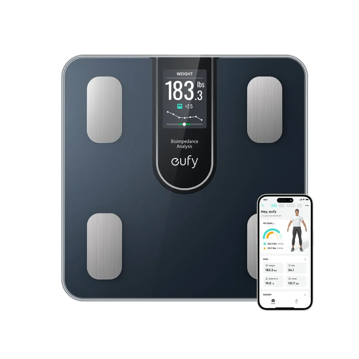 EUFY - Balanza Inteligente Smart Scale C20 Eufy 16 métricas corporales