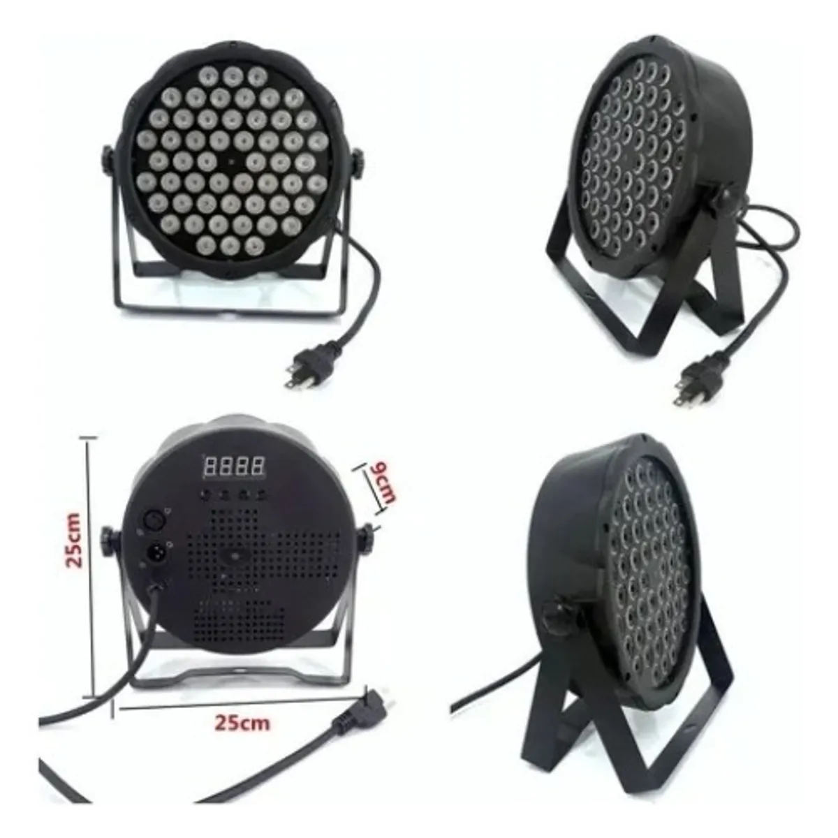 GENERICO - Luz Led Disco Reflector 54 Led Rgb Dmx Discoteque