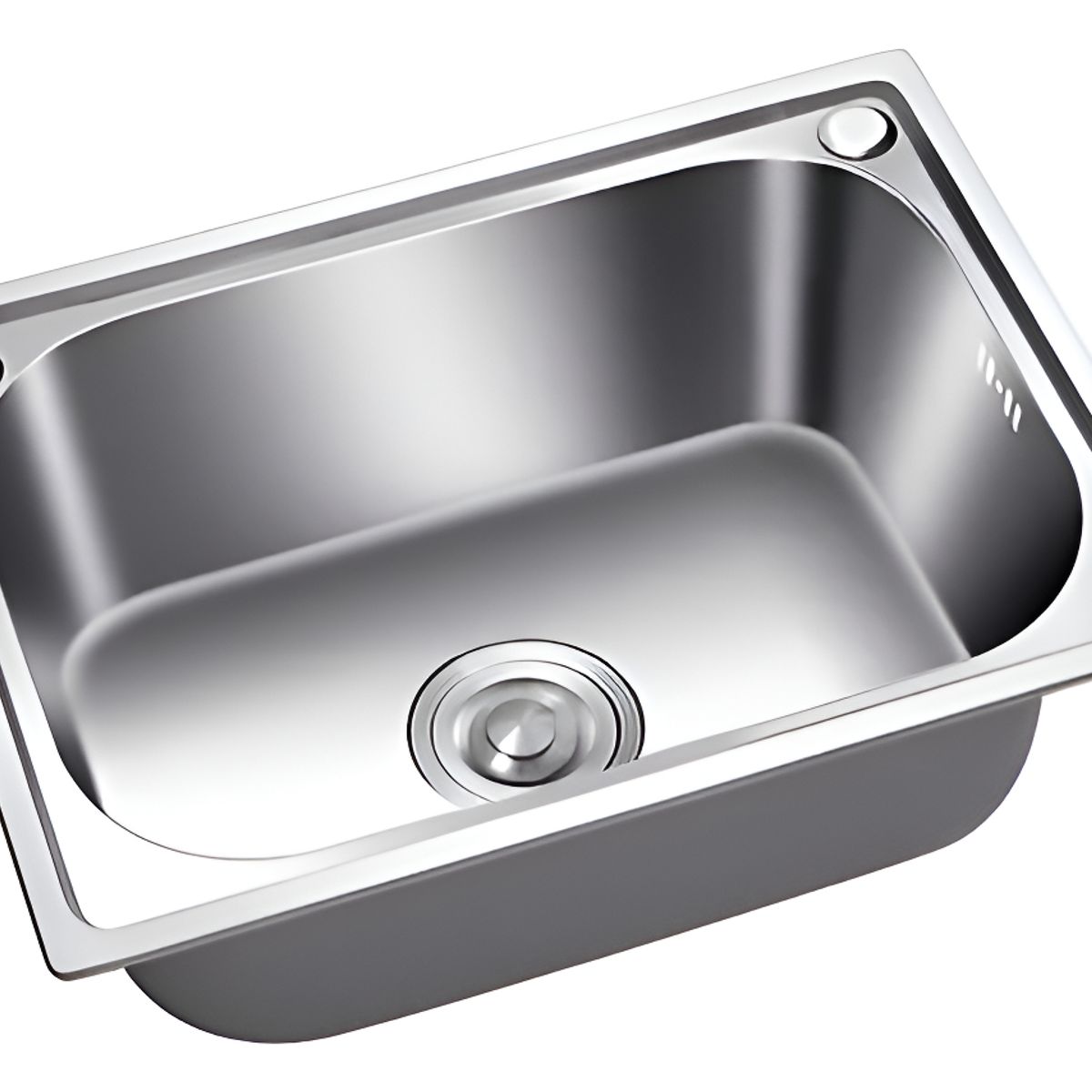 GENERICO - Fregadero De Cocina Rectangular Acero Inoxidable Plateado