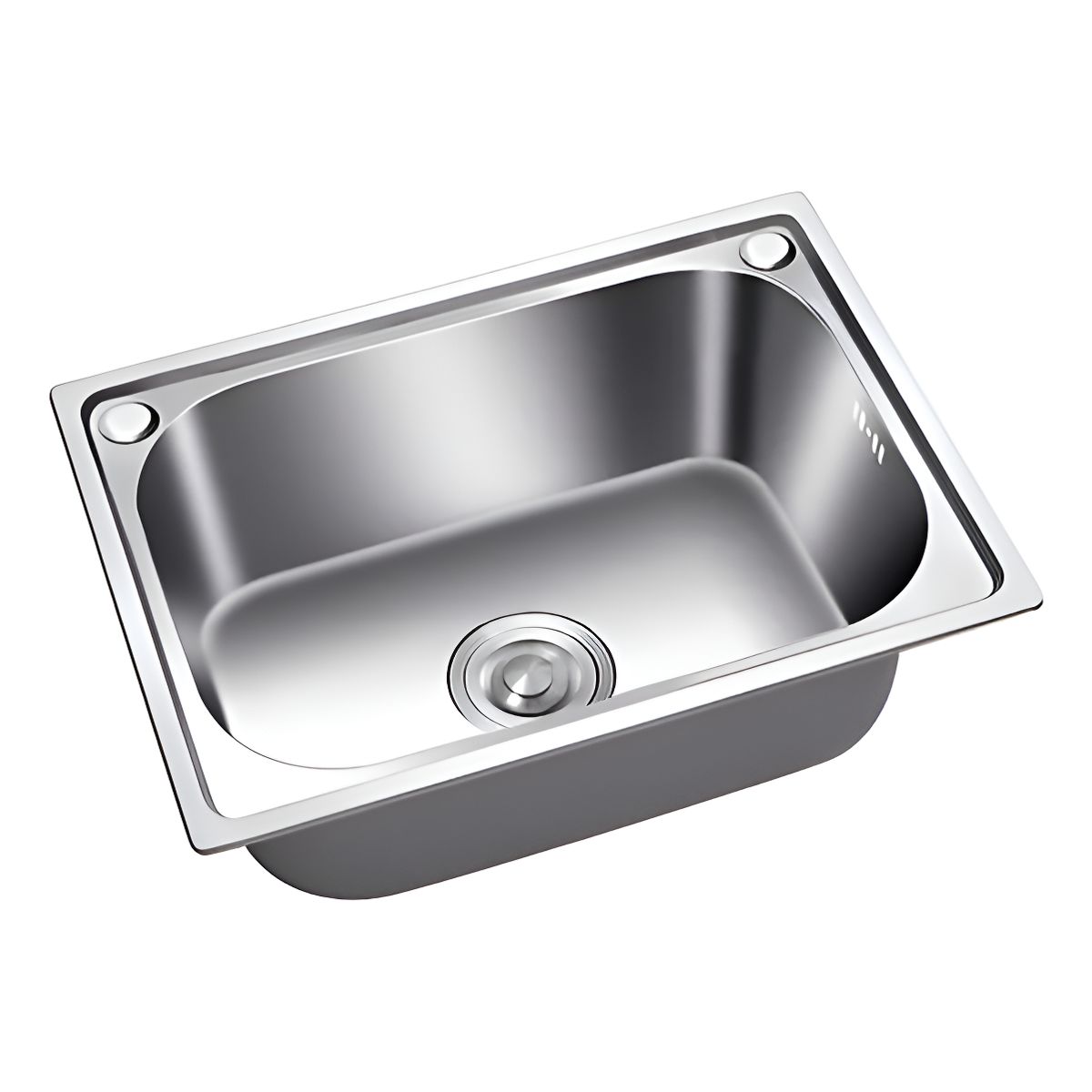 GENERICO - Fregadero De Cocina Rectangular Acero Inoxidable Plateado