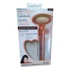 GENERICO - Roller Rodillo Masajeador Vibratorio De Cuarzo Rosa
