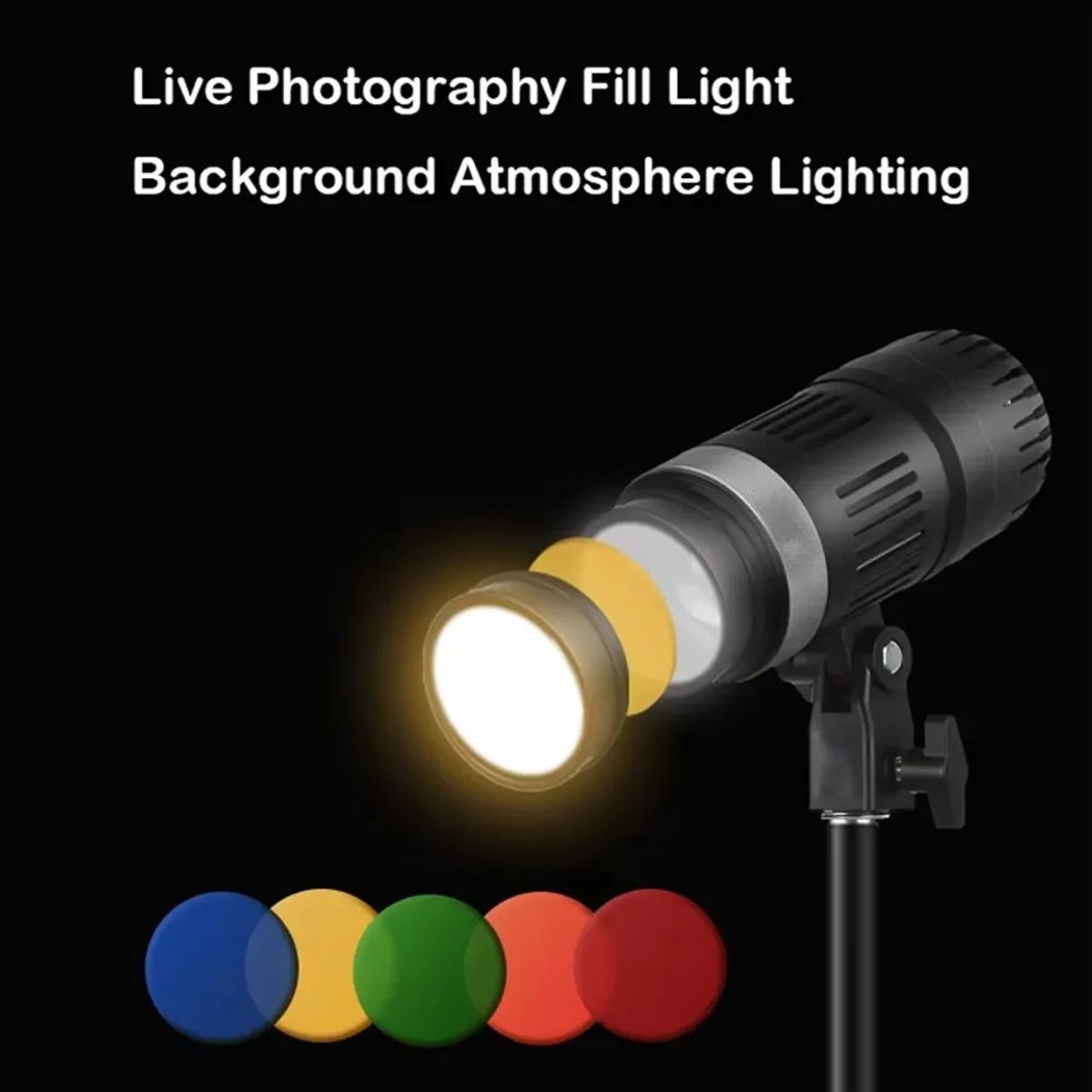 GENERICO - Luz De Vídeo Led Para Fotografía Rgb Con Control Remoto Rgb Negro