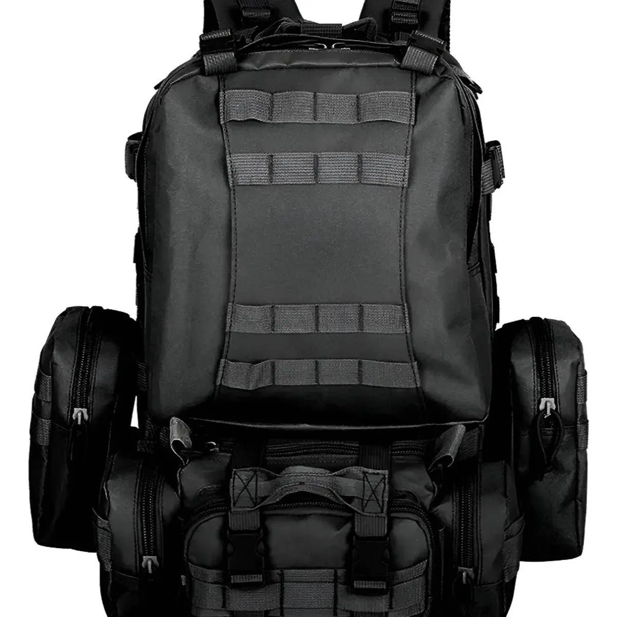 GENERICO - Mochila tactica militar outdoor Tac P50 50l impermeable color negro BELUG