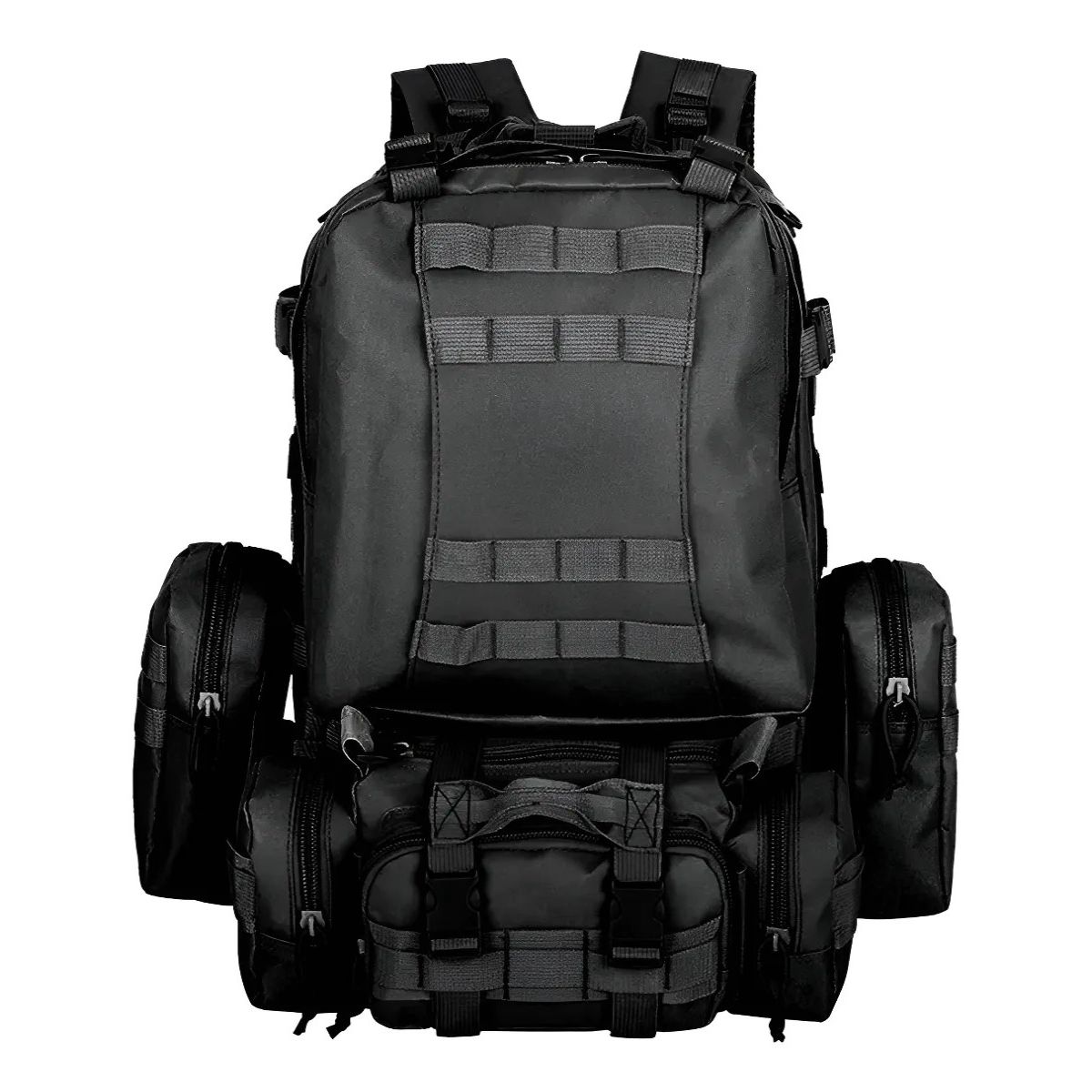 GENERICO - Mochila tactica militar outdoor Tac P50 50l impermeable color negro BELUG
