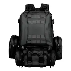 GENERICO - Mochila tactica militar outdoor Tac P50 50l impermeable color negro BELUG