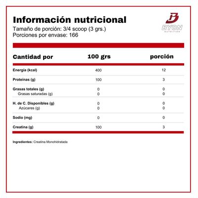 Imagen 2 del producto Creatina Monohidratada 500 g