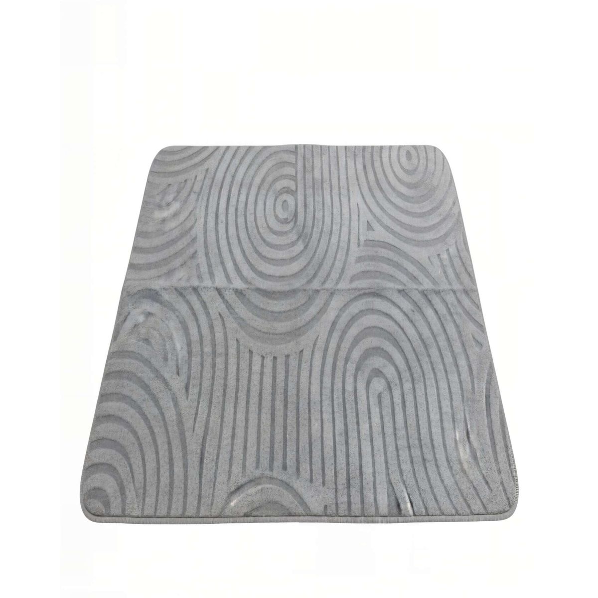 GENERICO - ALFOMBRA TEXTURIZADA 150X200CM COLOR GRIS CLARO