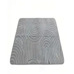 GENERICO - ALFOMBRA TEXTURIZADA 150X200CM COLOR GRIS CLARO