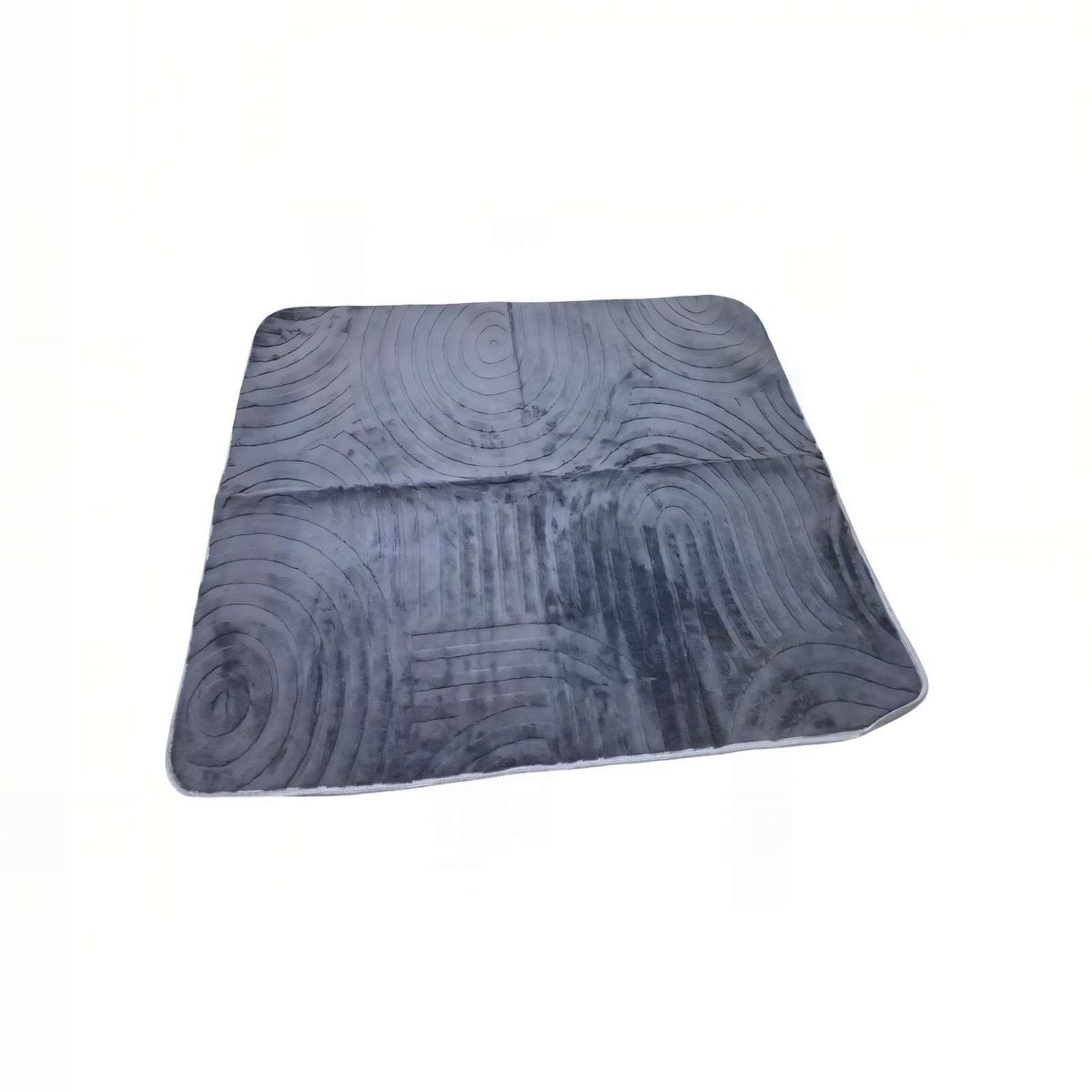 GENERICO - ALFOMBRA 150X200 CM TEXTURIZADA COLOR GRIS OSCURO