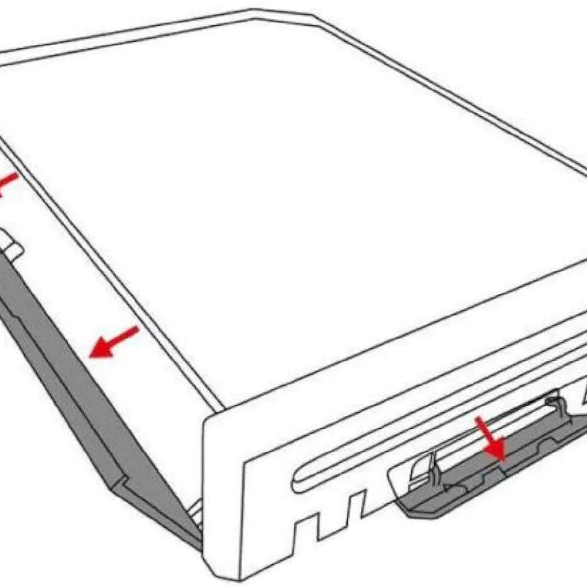 GENERICO - Kit Tapas Repuesto para Nintendo Wii Negro