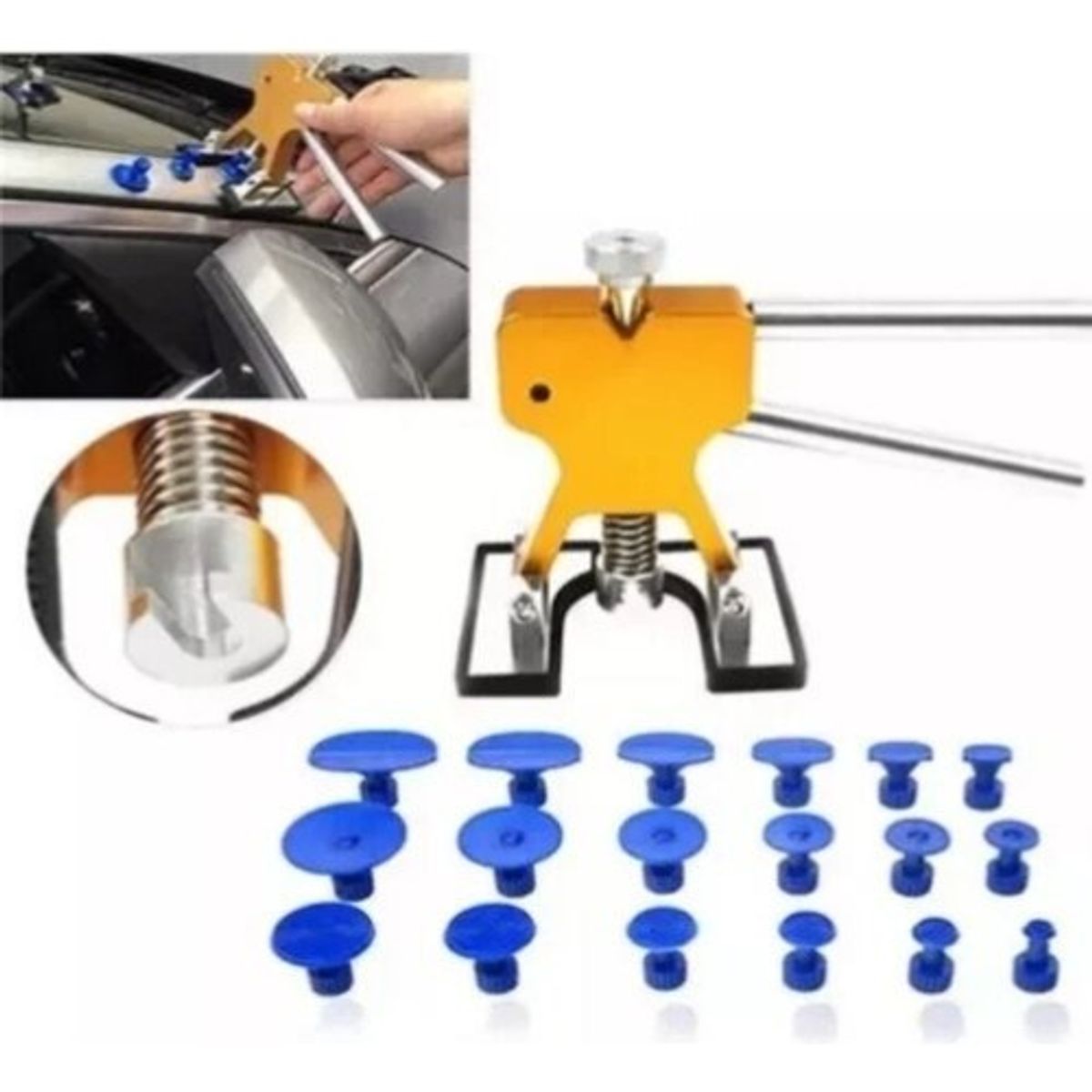 GENERICO - Kit Saca Abolladuras Desabollador De Auto Herramienta Autos