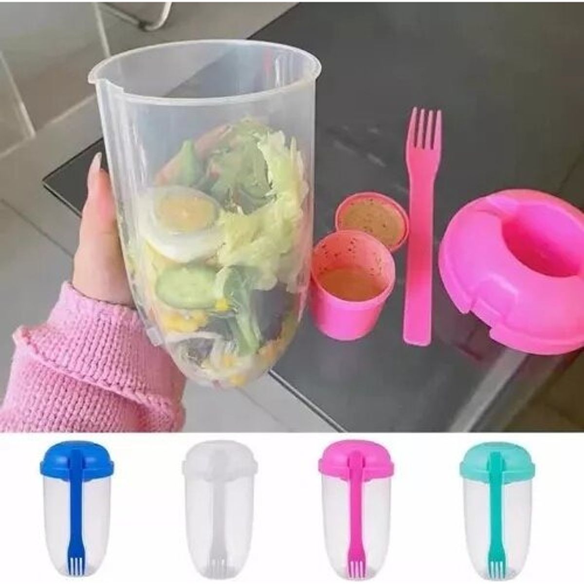 GENERICO - Vaso De Ensalada De Verduras Para Desayuno Surtidos