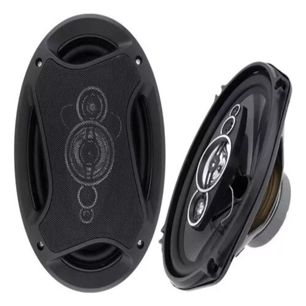 GENERICO - Juego De Parlantes Para Autos 800w 6x9 Negro