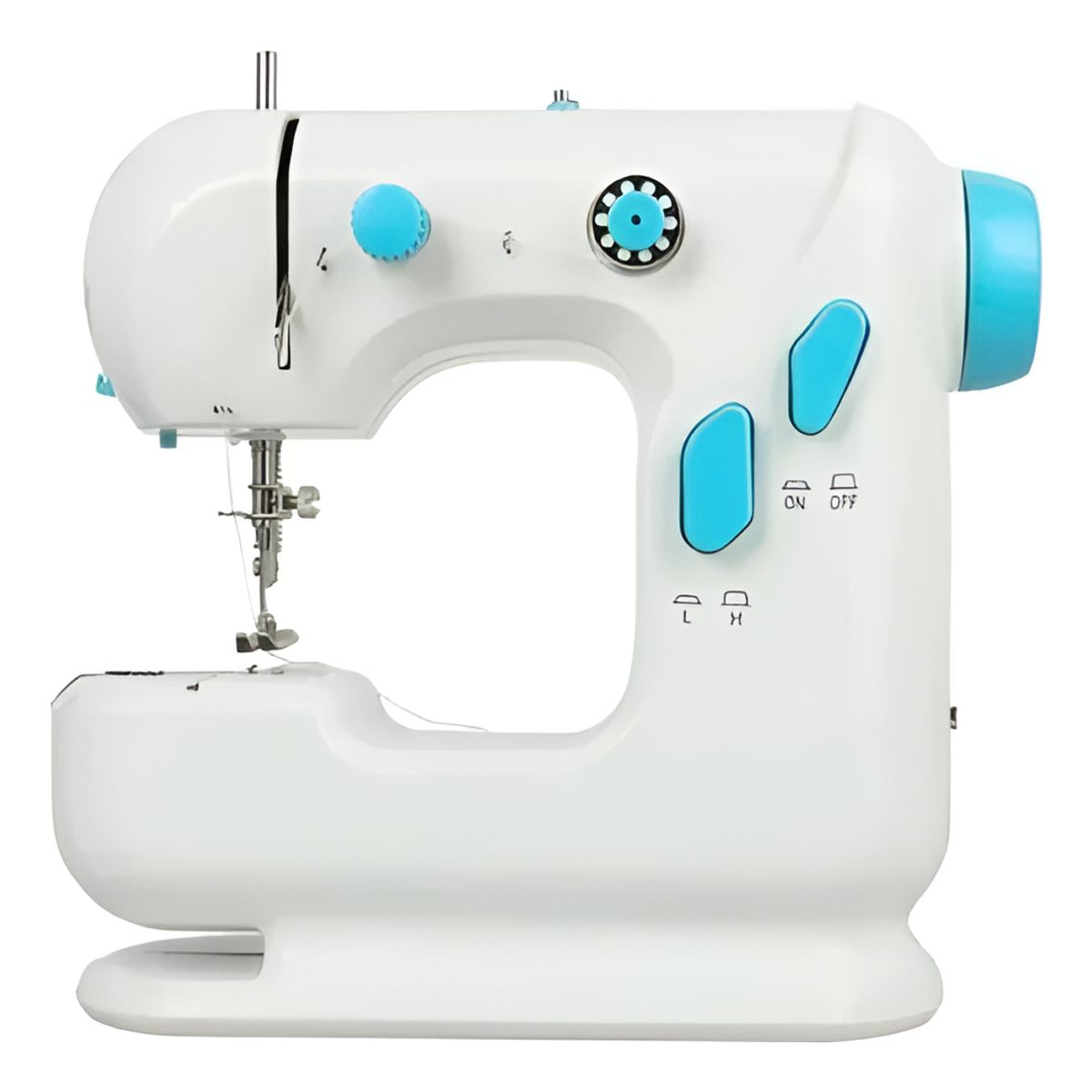 GENERICO - Maquina Coser Portátil A Pedal Eléctrica Blanco