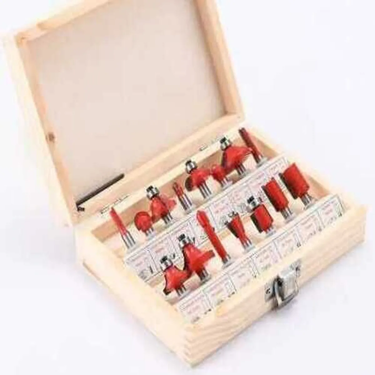 GENERICO - Juego De 15 Brocas Fresas Madera Router 14 Corte Desbaste