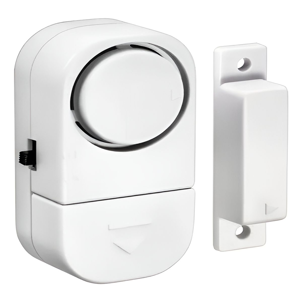 GENERICO - Alarma Para Puerta Ventana Sensor Wifi De Movimiento Y Humo Blanco