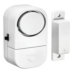 GENERICO - Alarma Para Puerta Ventana Sensor Wifi De Movimiento Y Humo Blanco