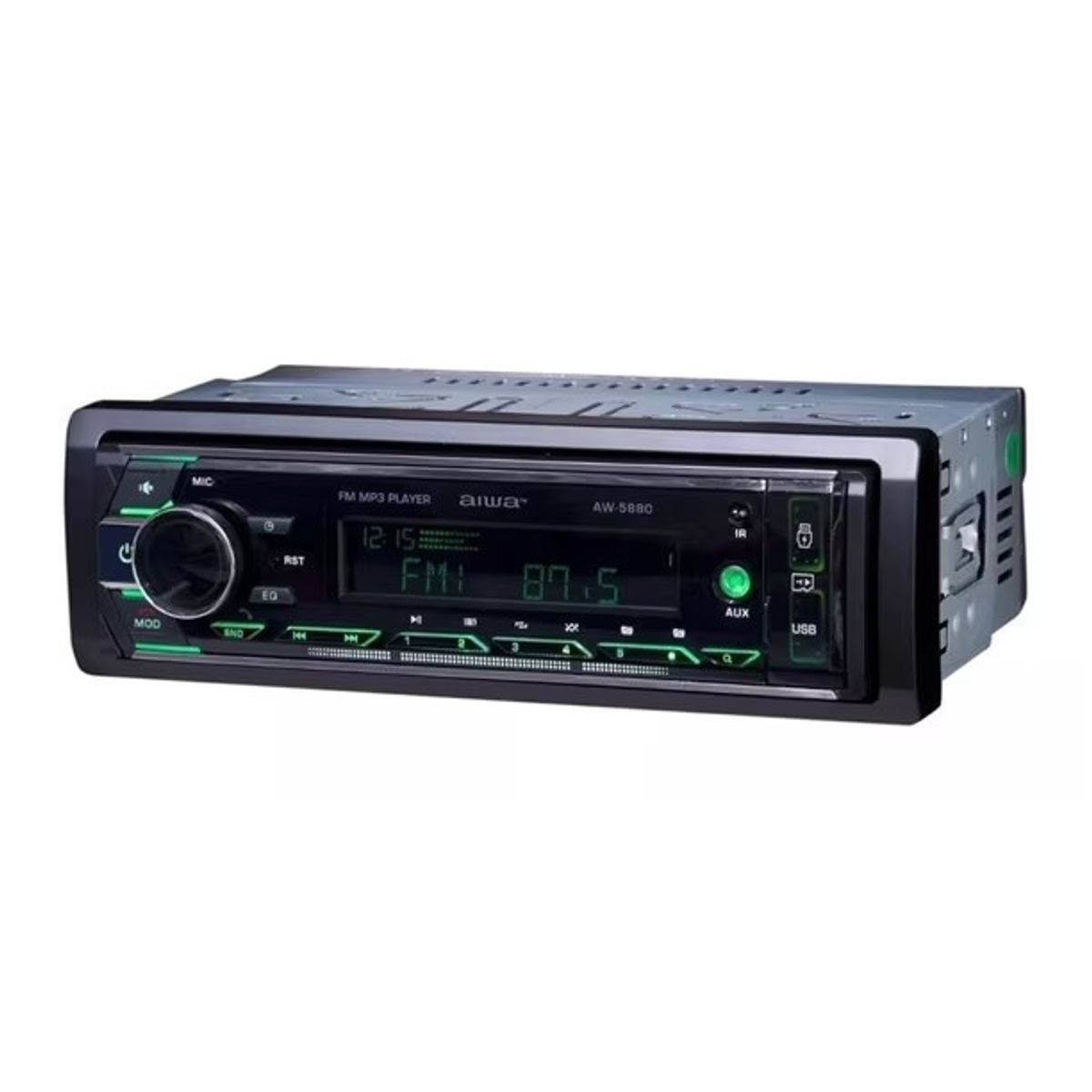 AIWA - Radio Auto 1 Din Bluetooth Usb X2 Radio Fm Aiwa Aw-5880bt