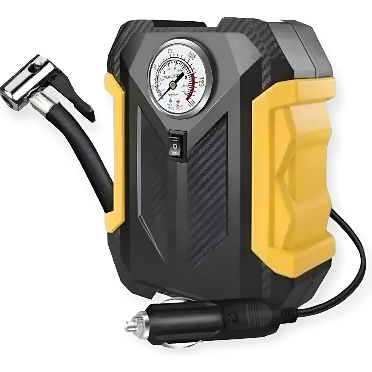 GENERICO - Compresor De Aire Carsun 12v Para Vehículos Neumáticos Negro Monofásica 150psi - 261001 C61