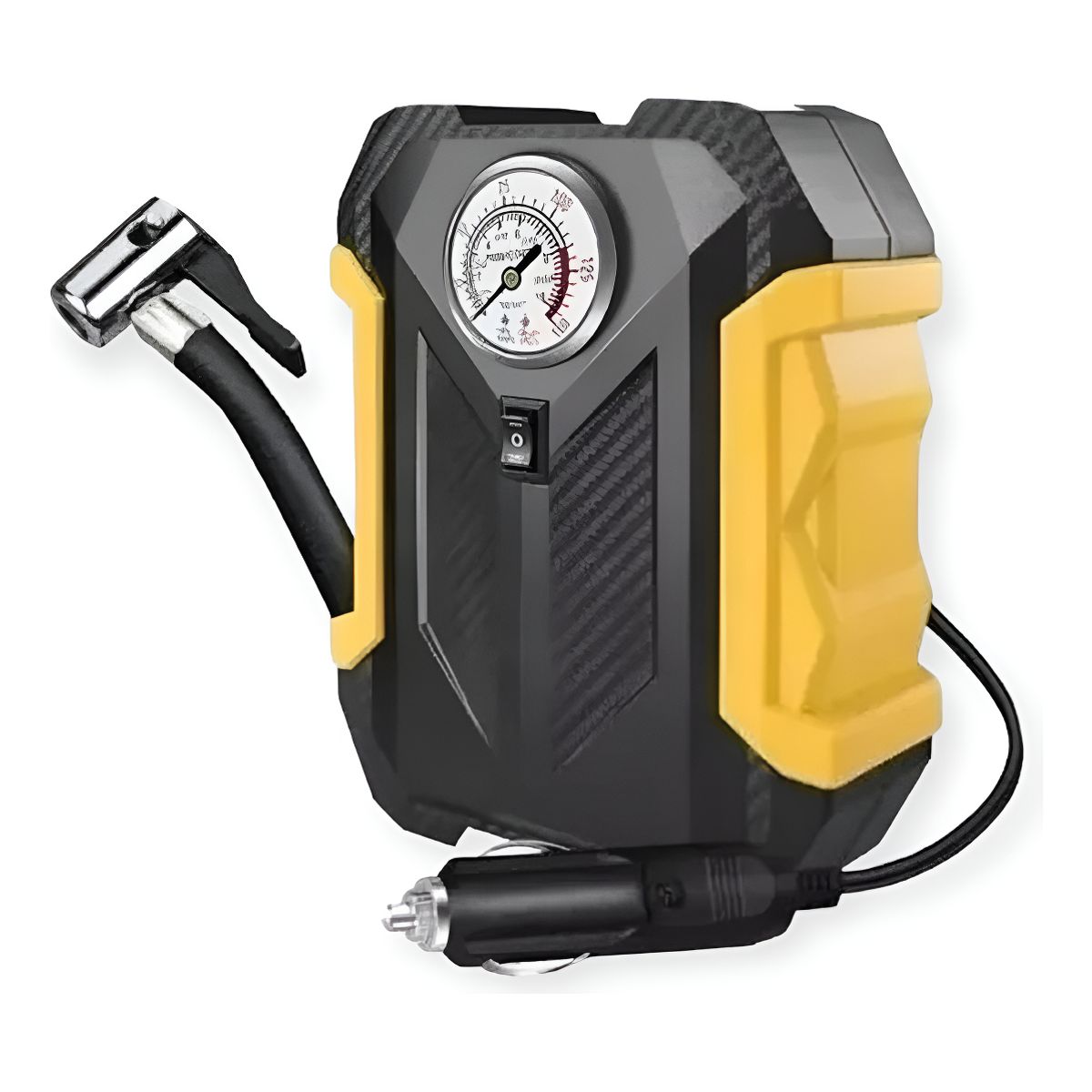 GENERICO - Compresor De Aire Carsun 12v Para Vehículos Neumáticos Negro Monofásica 150psi - 261001 C61