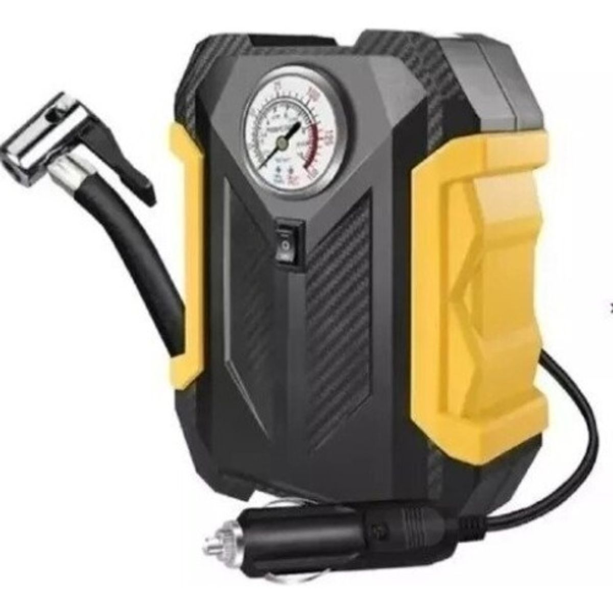 GENERICO - Compresor De Aire Carsun 12v Para Vehículos Neumáticos Negro Monofásica 150psi - 261001 C61