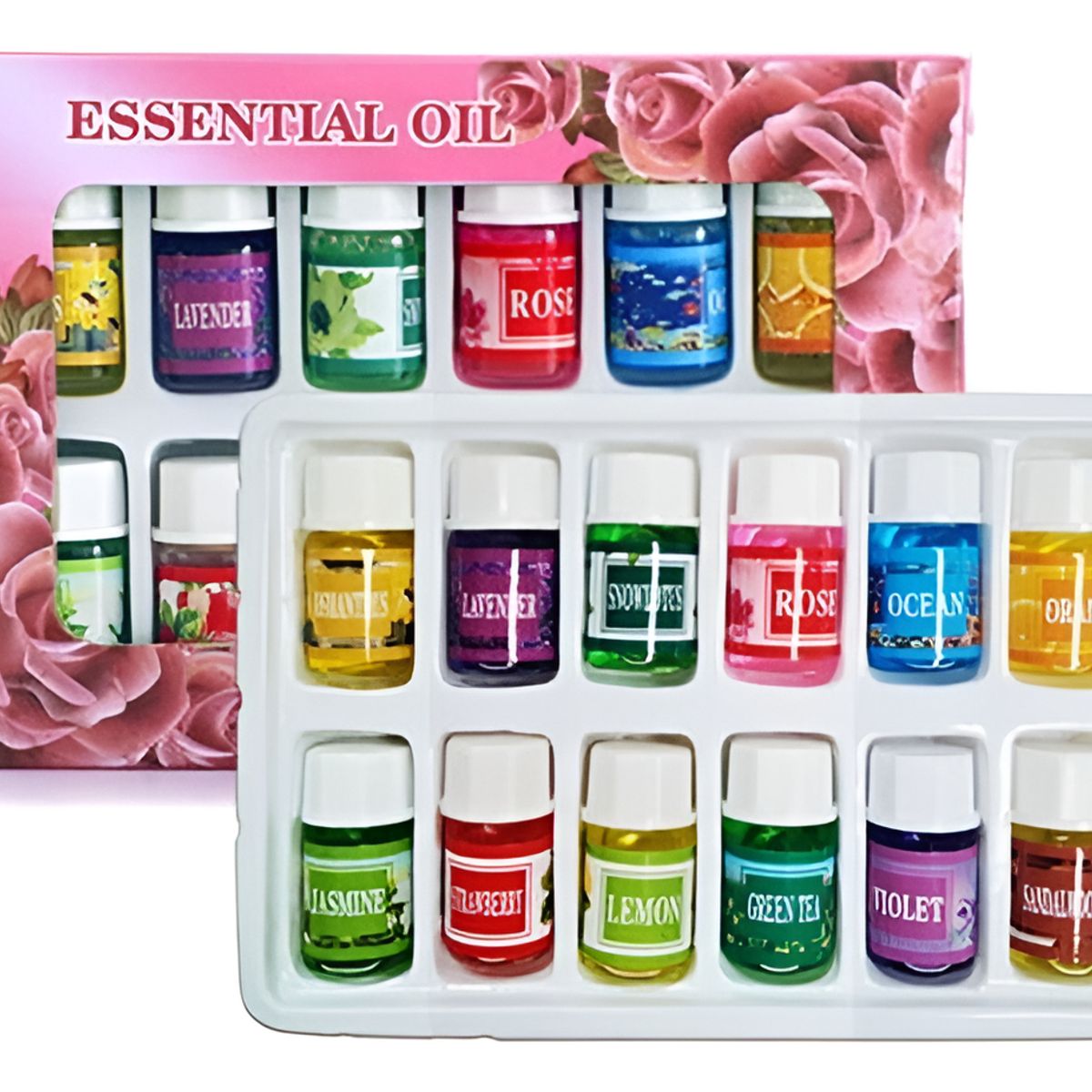 GENERICO - Aceite Esencial Puro Variado 12 Unidades