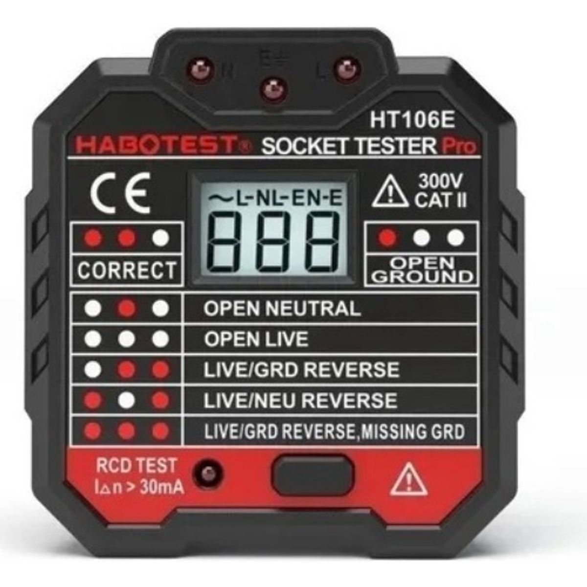 GENERICO - Probador Diferencial Tester De Enchufes