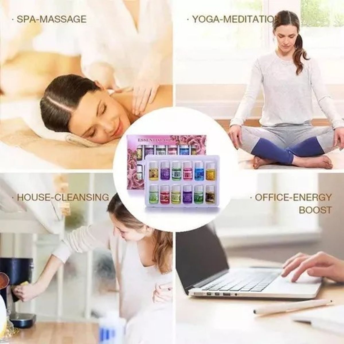GENERICO - Set 36 Esencias Aromaticas Aceite Para Humificador Difusor