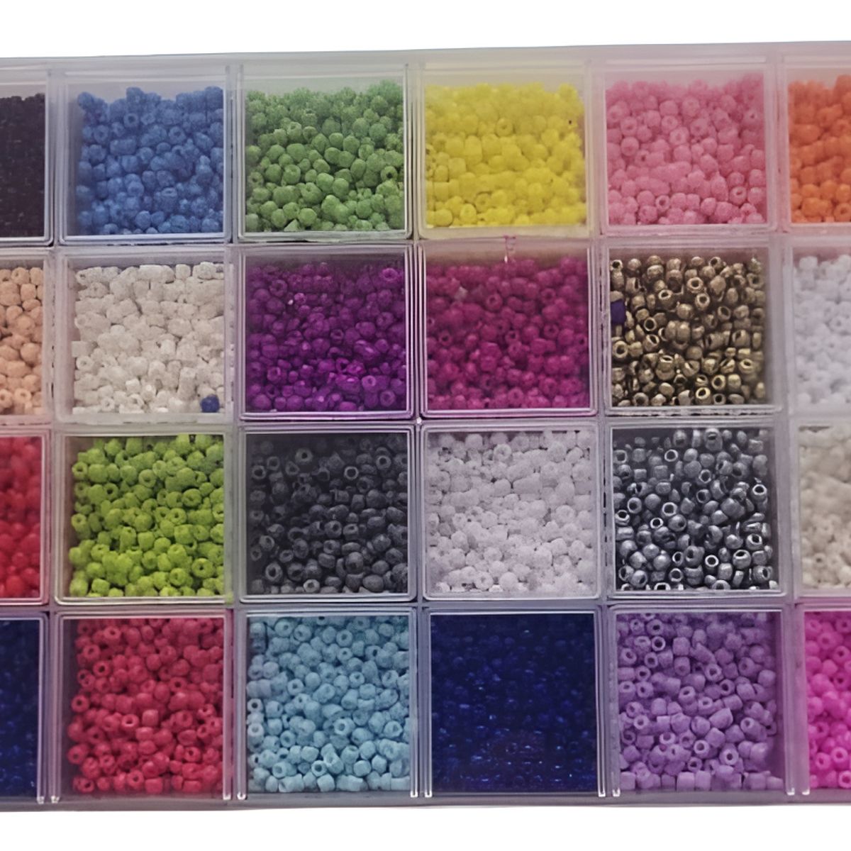 GENERICO - Kit De Artesania Cuentas De Colores Arcoiris