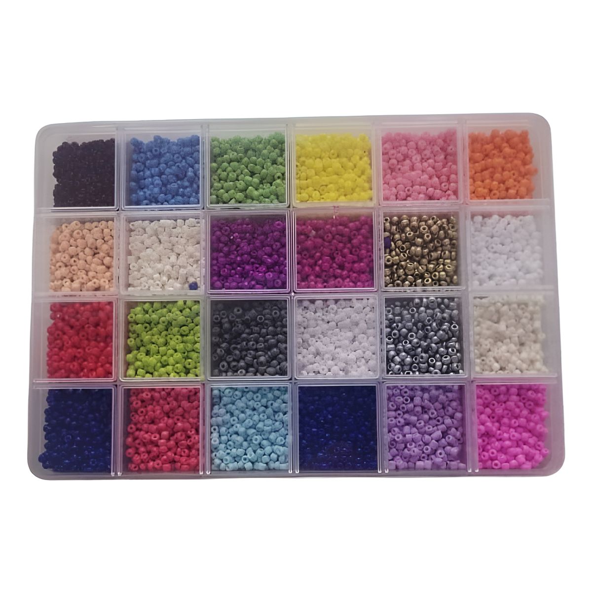 GENERICO - Kit De Artesania Cuentas De Colores Arcoiris