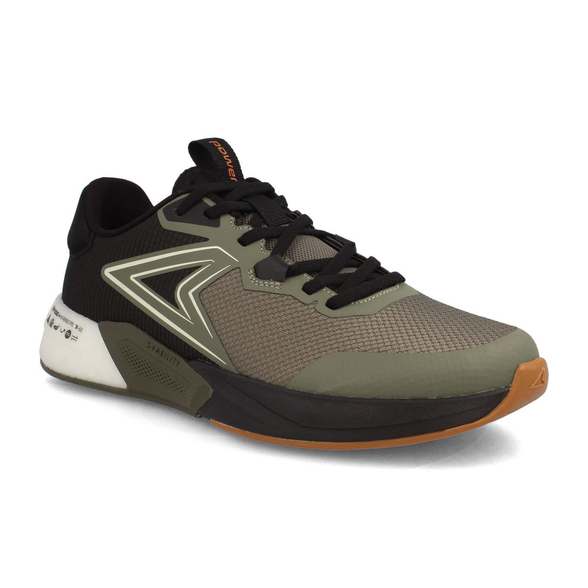 POWER - Zapatilla Hombre Power Xorise+300 Tr Axel Verde - Negro