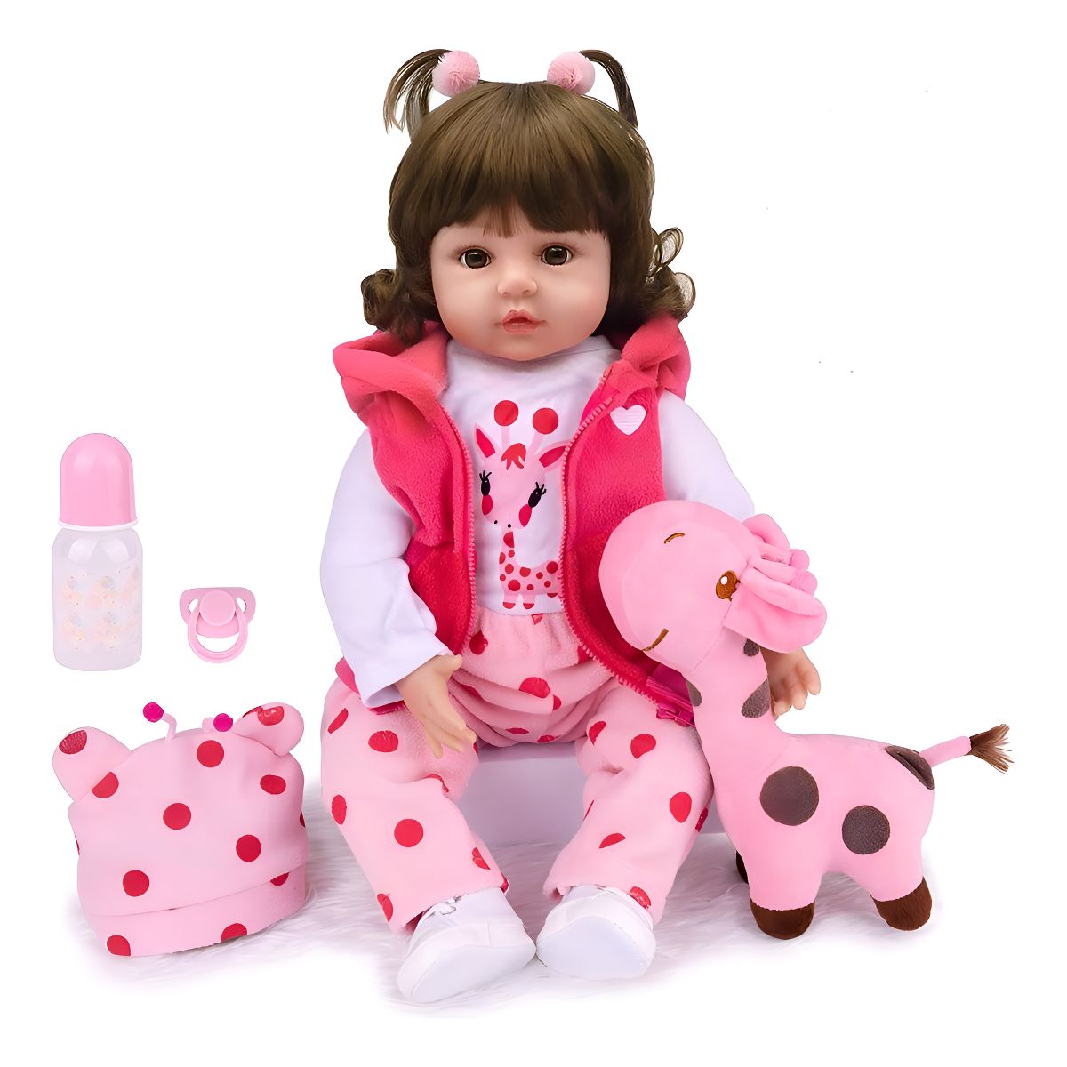 GENERICO - Maidedoll Muñeca Silicona 55 Cm Bella Realista Bebé Reborn