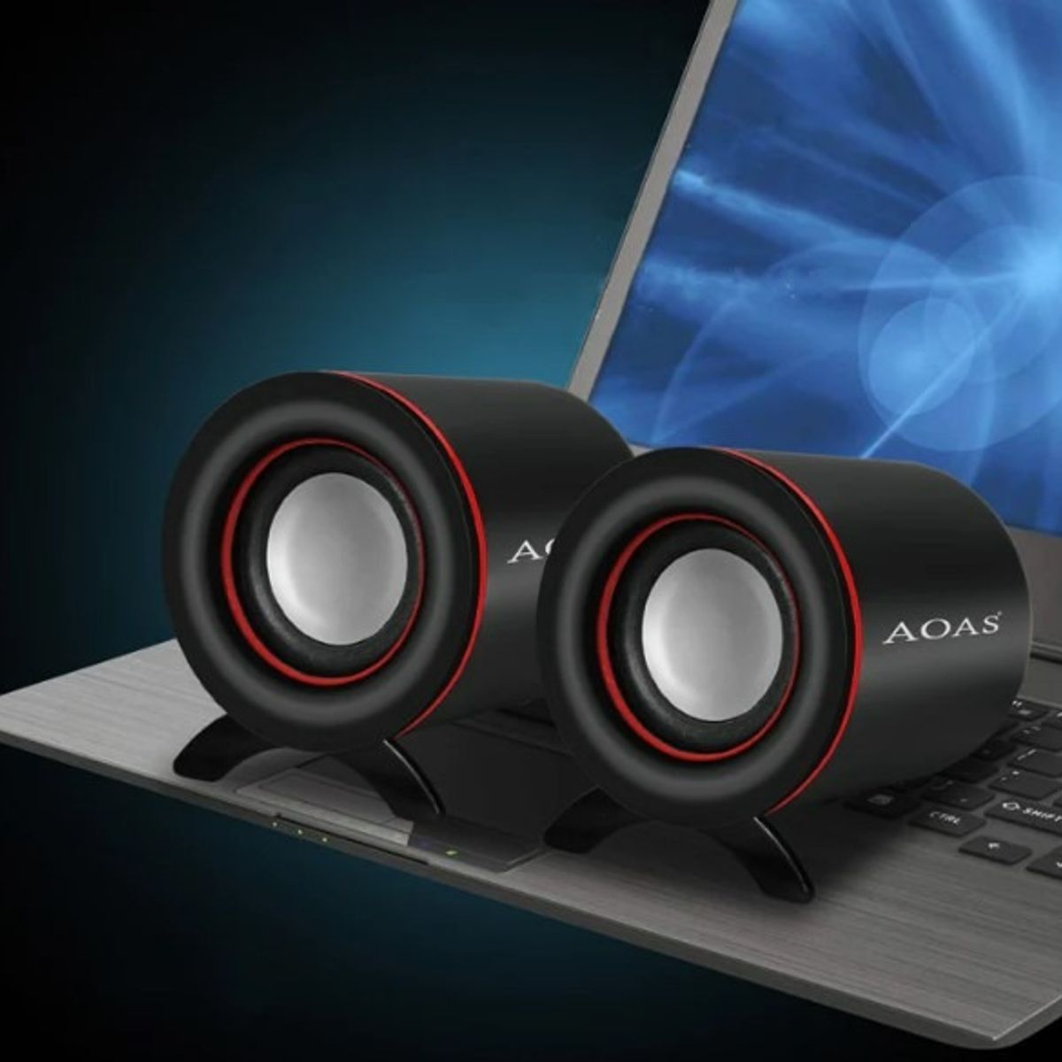 GENERICO - Parlante Altavoz Pc Notebook E-001 Aoas Color Negro