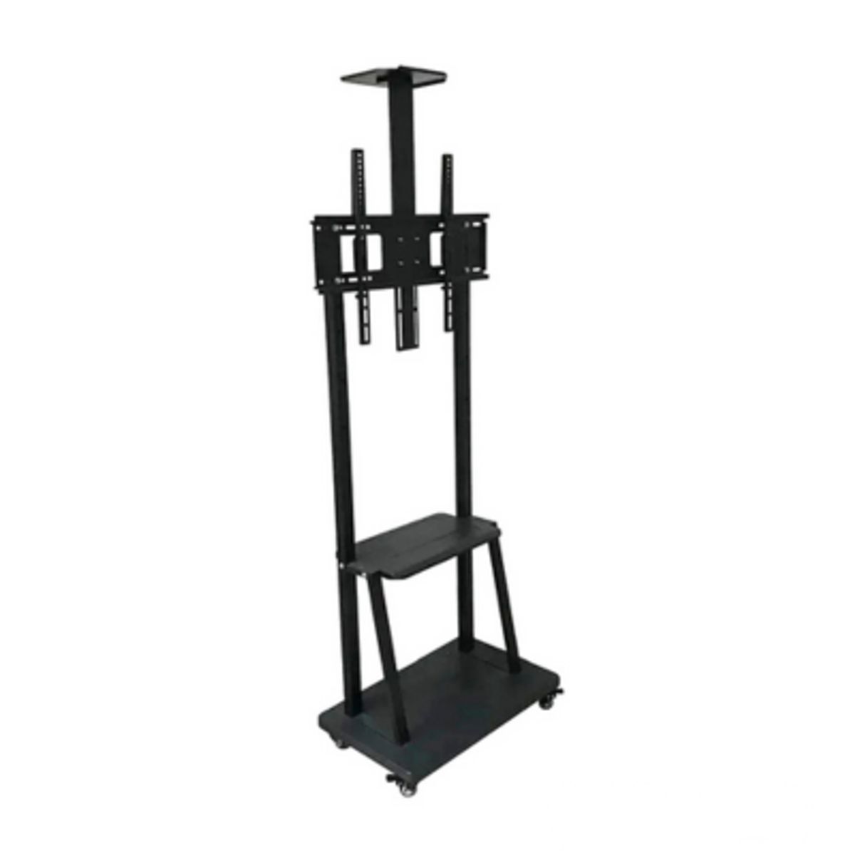 GENERICO - Soporte De TV De 40 A 75 Pulgadas, Rack Tipo Pedestal Full Con Ruedas Y Altura Maxima 2.10 Mts