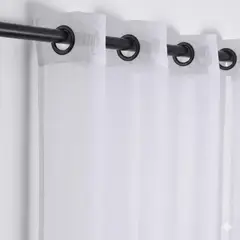 GENERICO - Cortina Velo Liso Con Argolla 140x220 Cm
