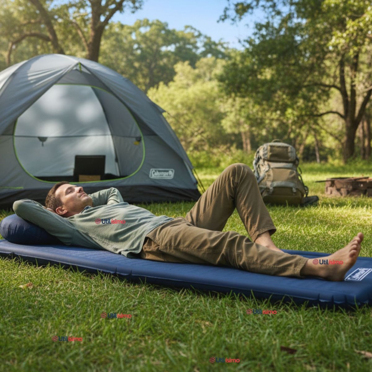 COLEMAN - Colchoneta Coleman® Montauk™ Inflable Para Adultos Azul Nocturno