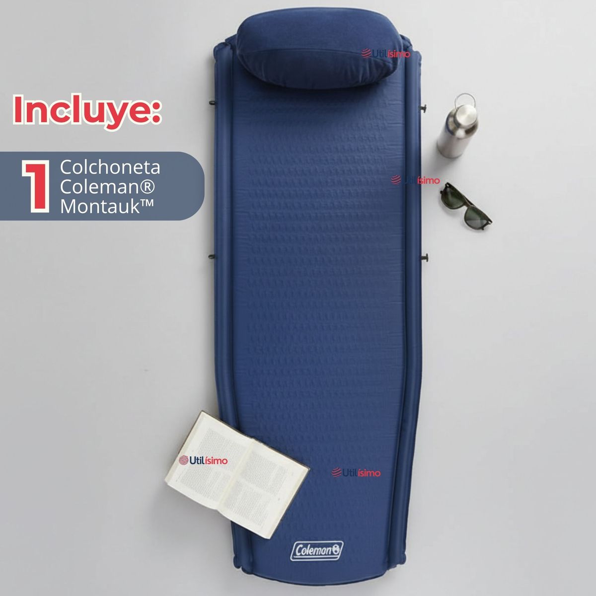 COLEMAN - Colchoneta Coleman® Montauk™ Inflable Para Adultos Azul Nocturno