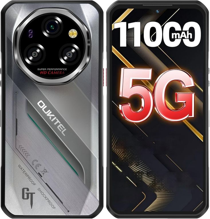 OUKITEL WP62 5G Celular 48GB+512GB 11000mAh 108MP Android 15