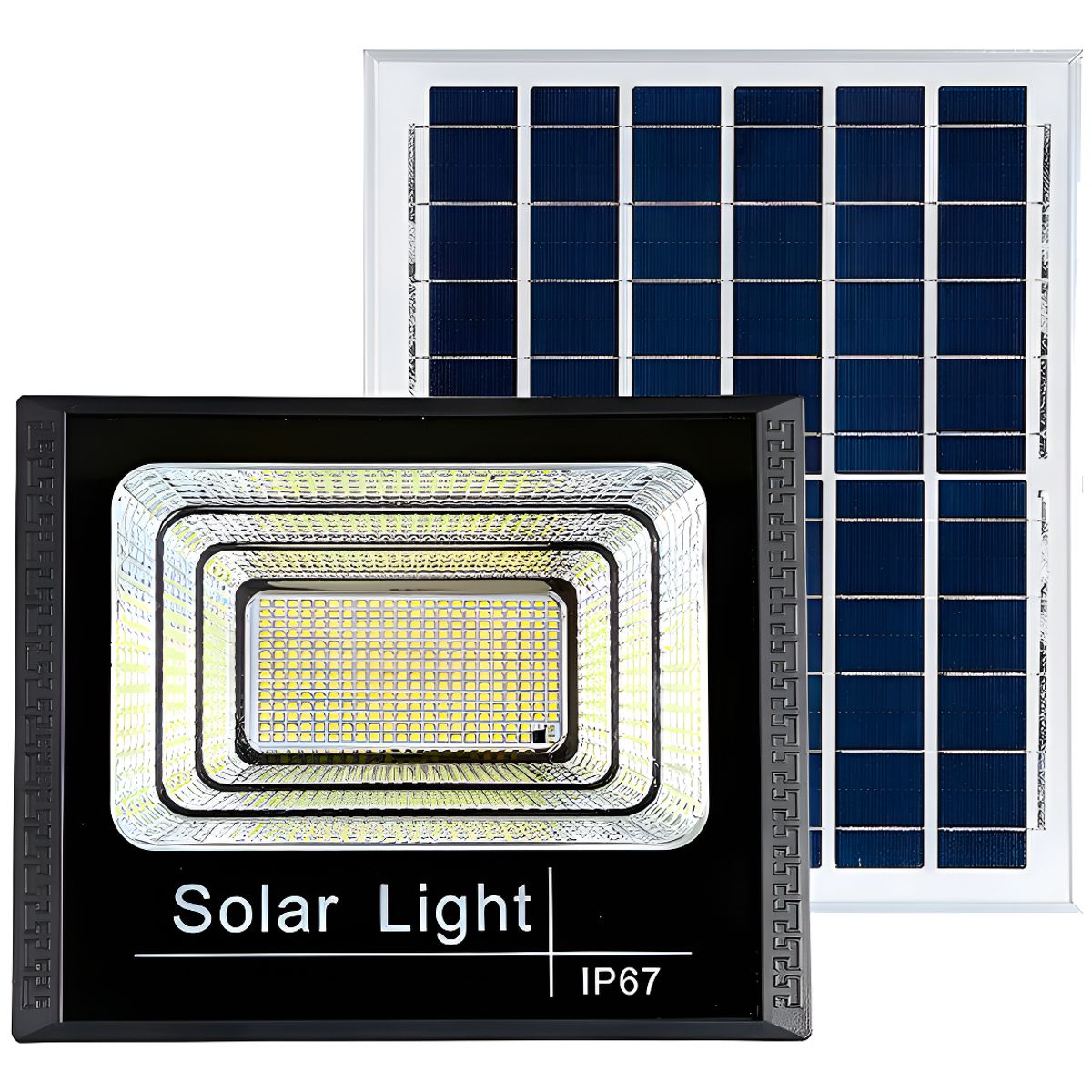 GENERICO - Reflector Foco Solar LED 100W Solar Light IP67 Blanco Frío Control Remoto
