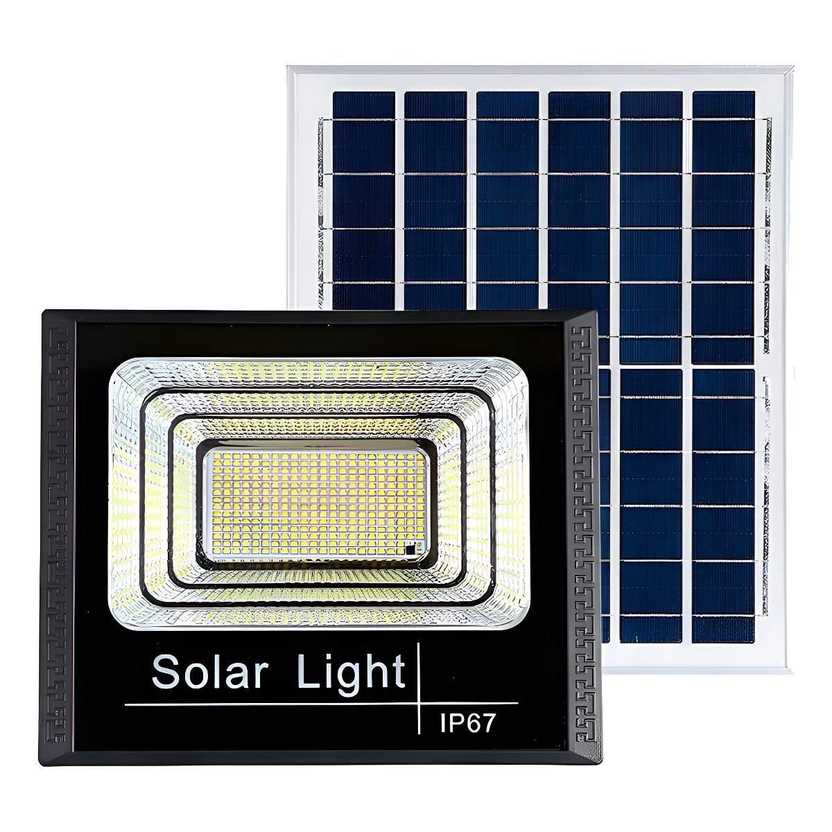 GENERICO - Reflector Foco Solar LED 100W Solar Light IP67 Blanco Frío Control Remoto
