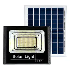 GENERICO - Reflector Foco Solar LED 100W Solar Light IP67 Blanco Frío Control Remoto