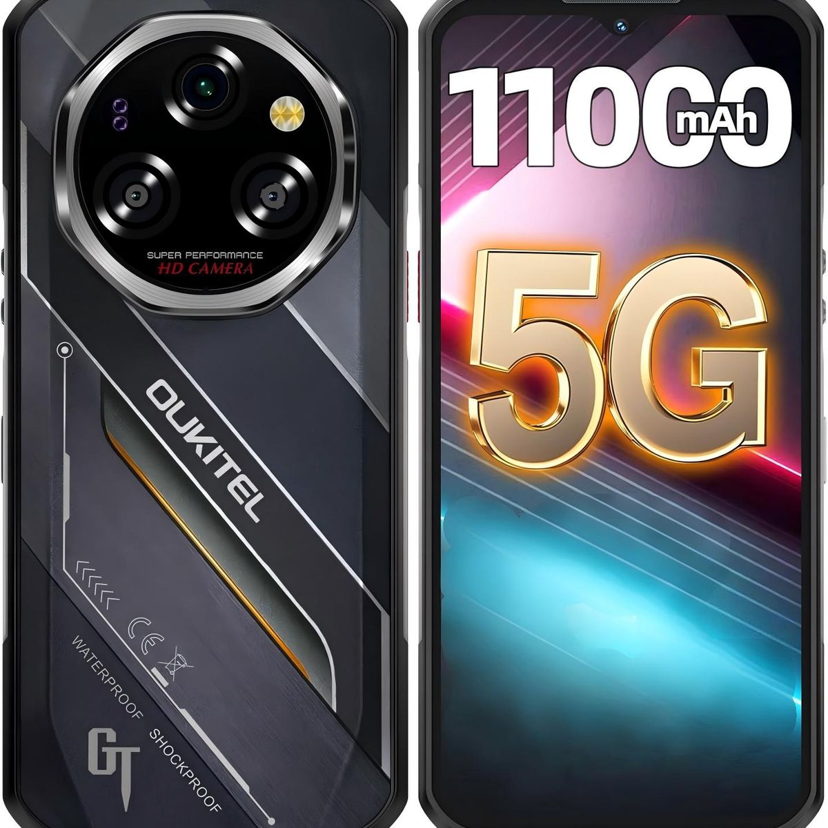 OUKITEL - OUKITEL WP62 5G Celular 24GB+256GB 11000mAh 108MP Android 15