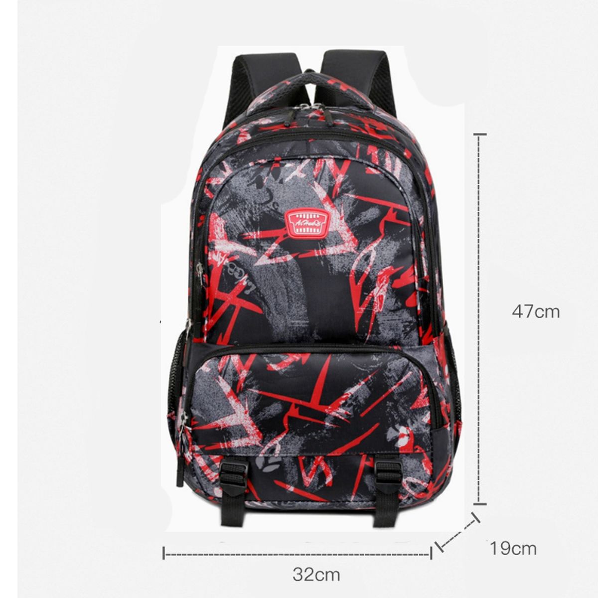 DANWEILE - Mochila de camuflaje para adolescentes - Rojo